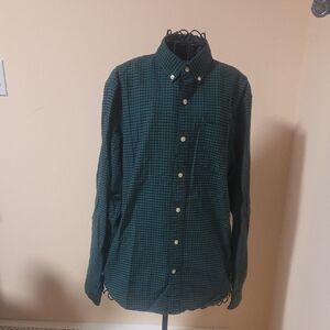 GAP Cotton Plad Button Down Shirt Size S
